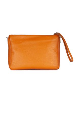Nora Pouch bag in orange textured leather GIANNI CHIARINI | BS10225GRN3890
